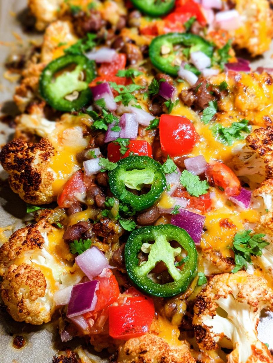 Cauliflower nachos - detail 2