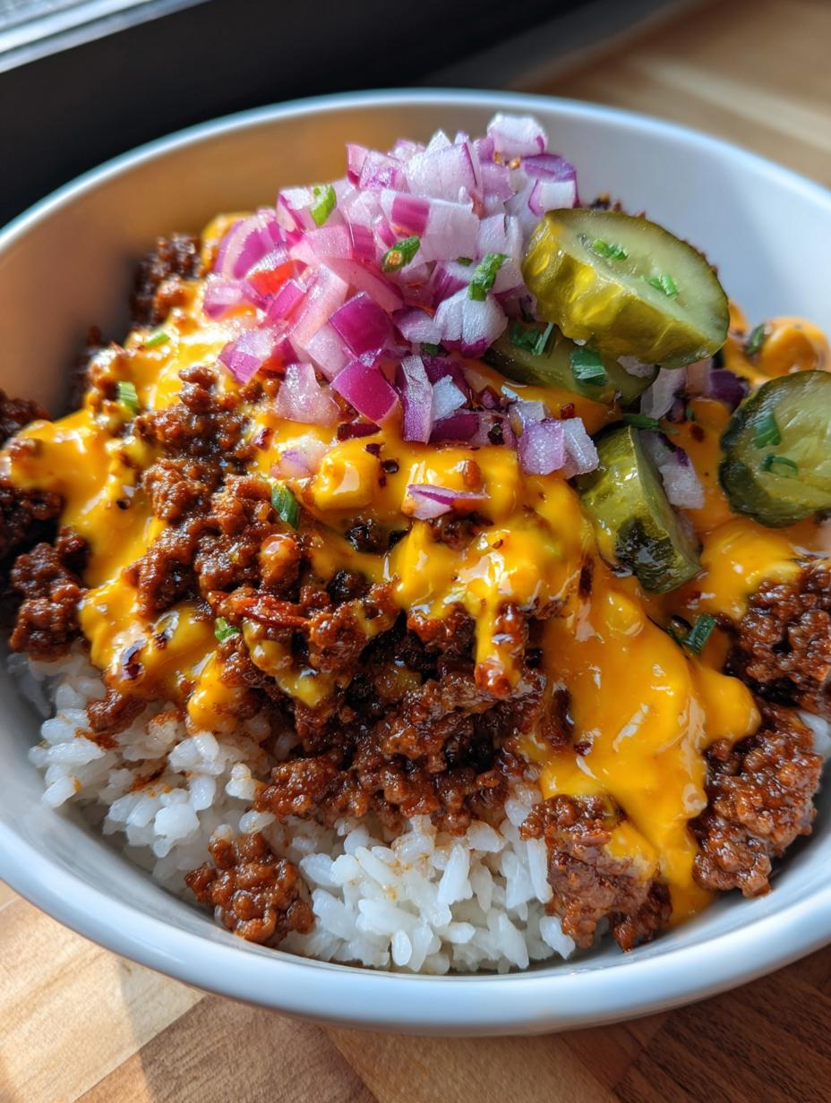 Cheeseburger Rice Bowl with Special Sauce - detail 2