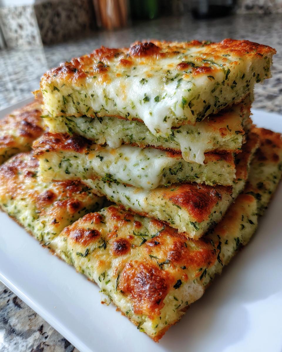 Cheesy zucchini breadsticks - detail 1