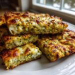 Cheesy zucchini breadsticks