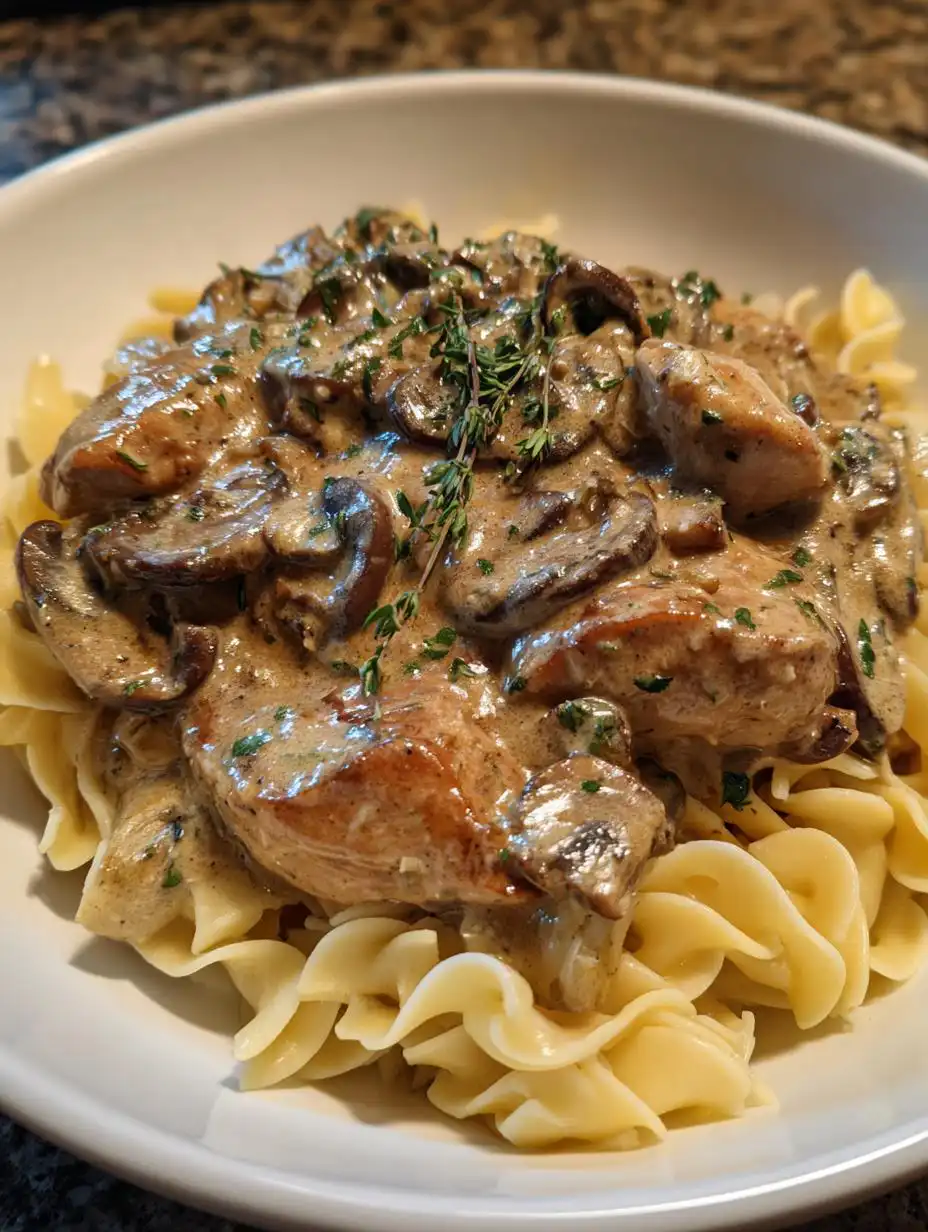 Chicken Stroganoff with Creamy Mushroom Sauce - detail 2