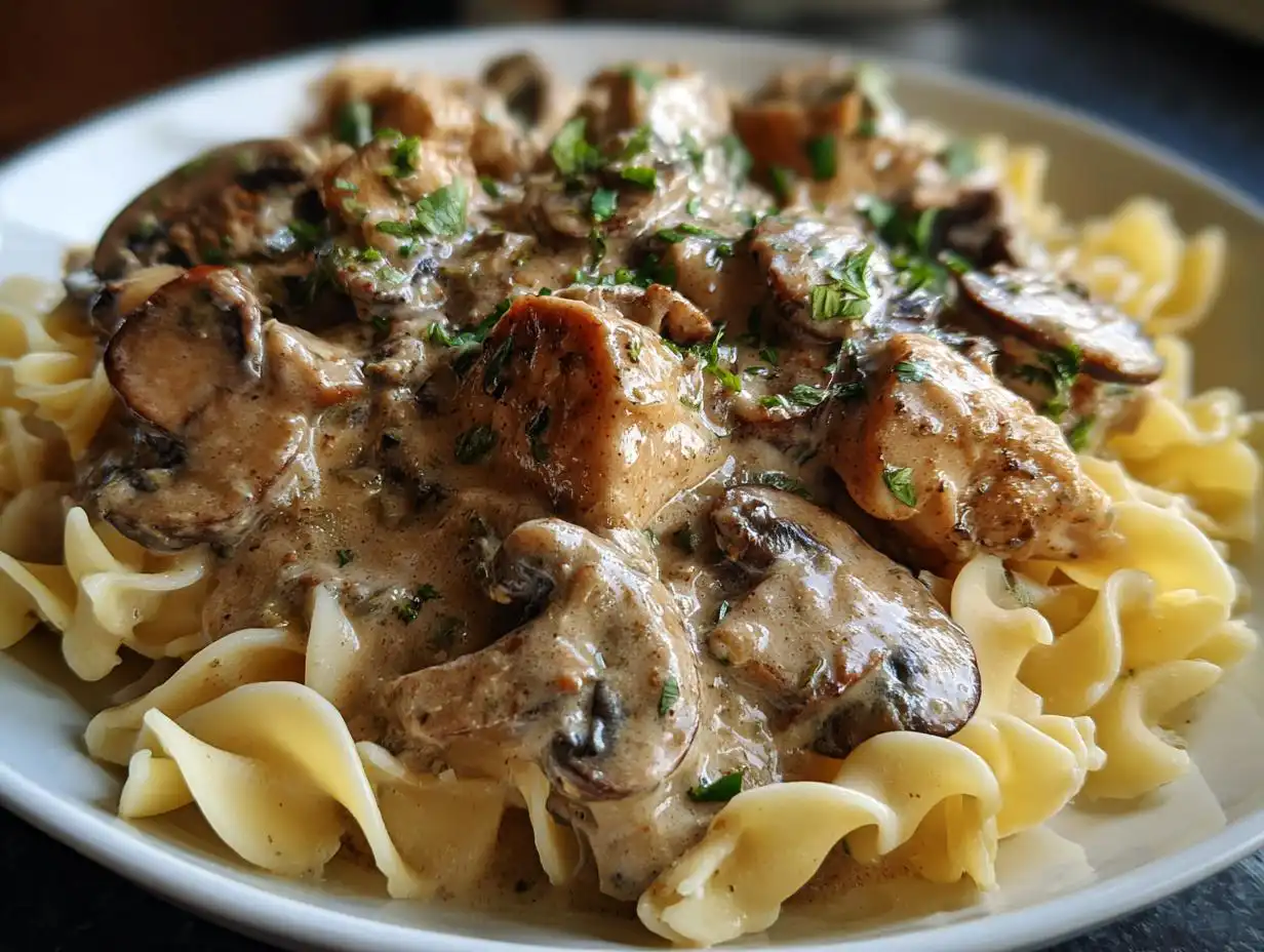 30-Min Chicken Stroganoff with Creamy Mushroom Sauce Joy