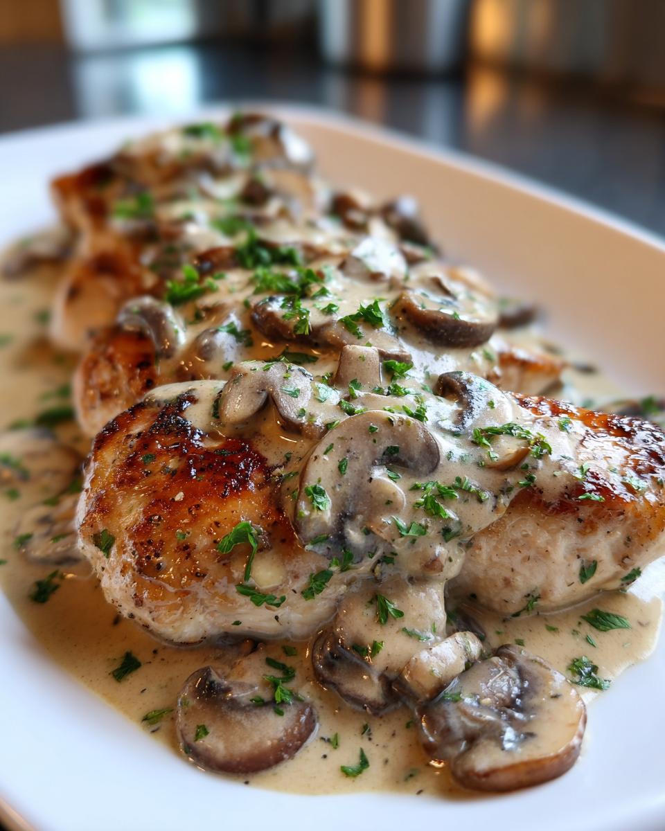 Chicken in Creamy Mushroom Sauce - detail 1