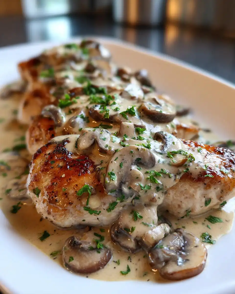 Chicken in Creamy Mushroom Sauce - detail 1