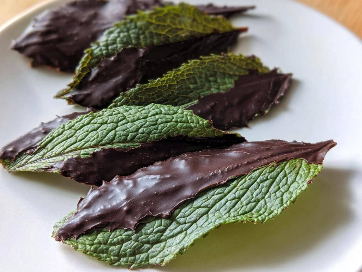 Divine Chocolate Covered Mint Leaves in 15 Min