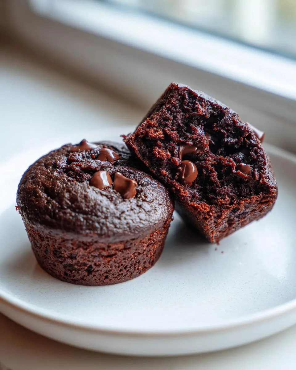 Coconut Flour Chocolate Muffins - detail 1
