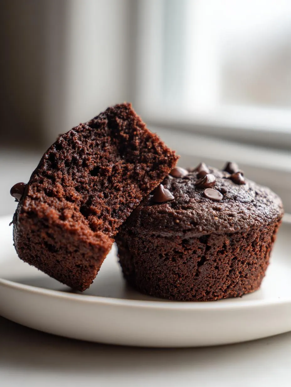 Coconut Flour Chocolate Muffins - detail 2
