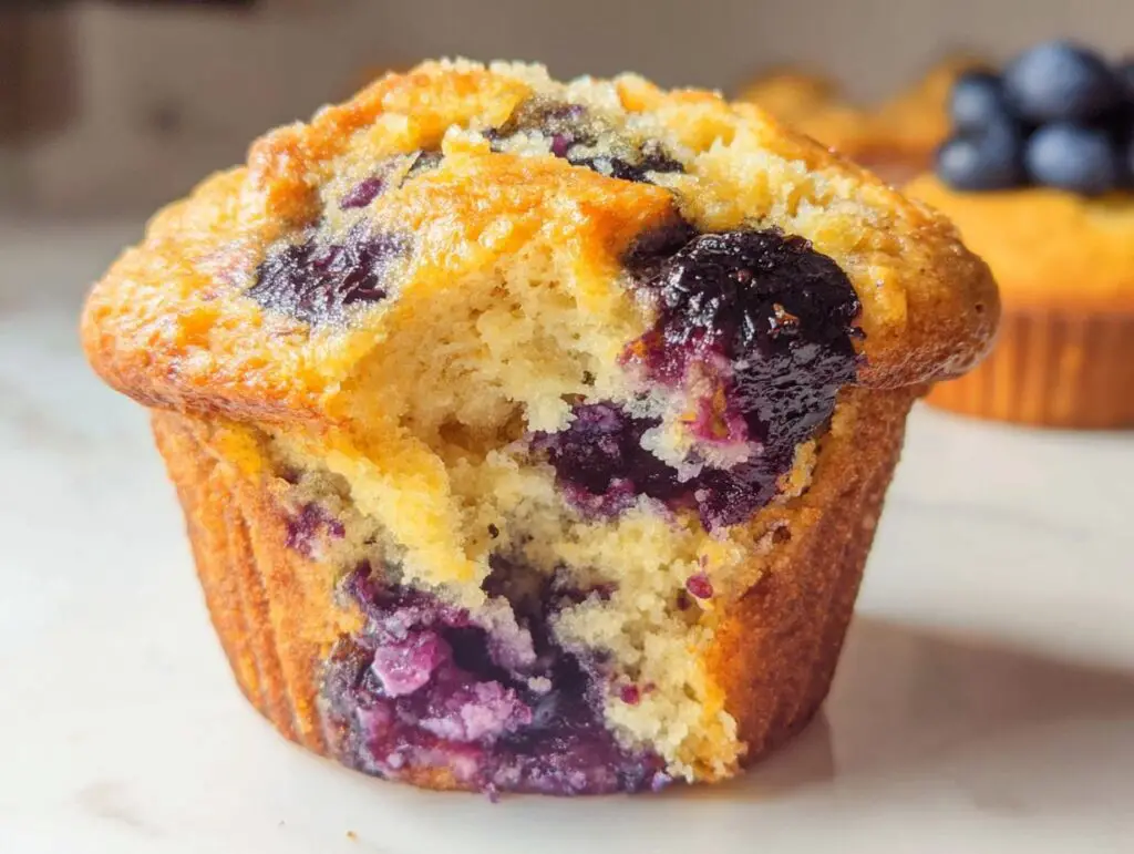Cottage cheese blueberry muffins