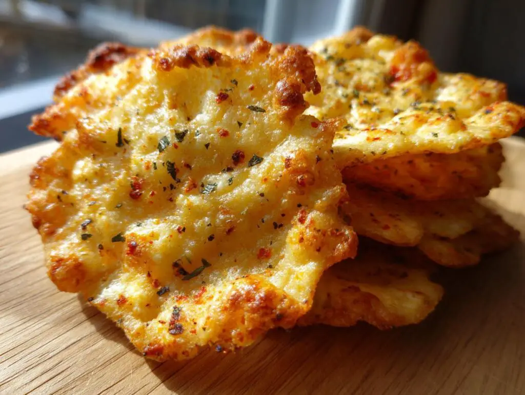 Cottage cheese chips