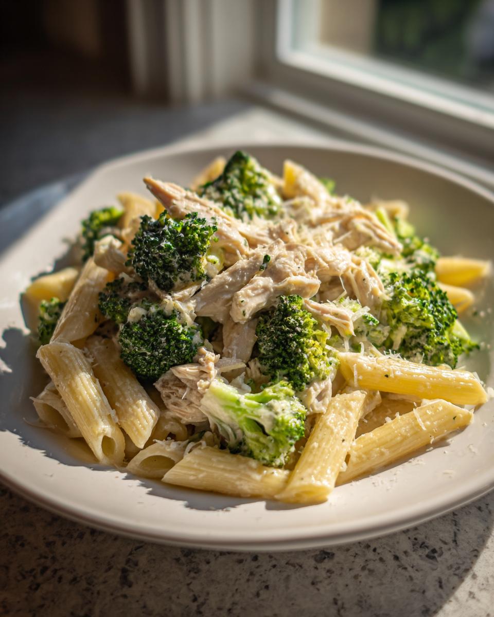Creamy Chicken Broccoli Pasta with Parmesan Sauce - detail 1