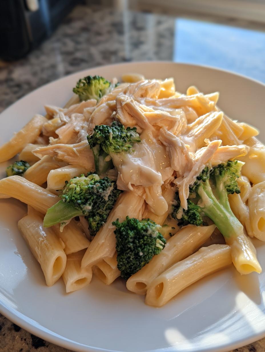 Creamy Chicken Broccoli Pasta with Parmesan Sauce - detail 2
