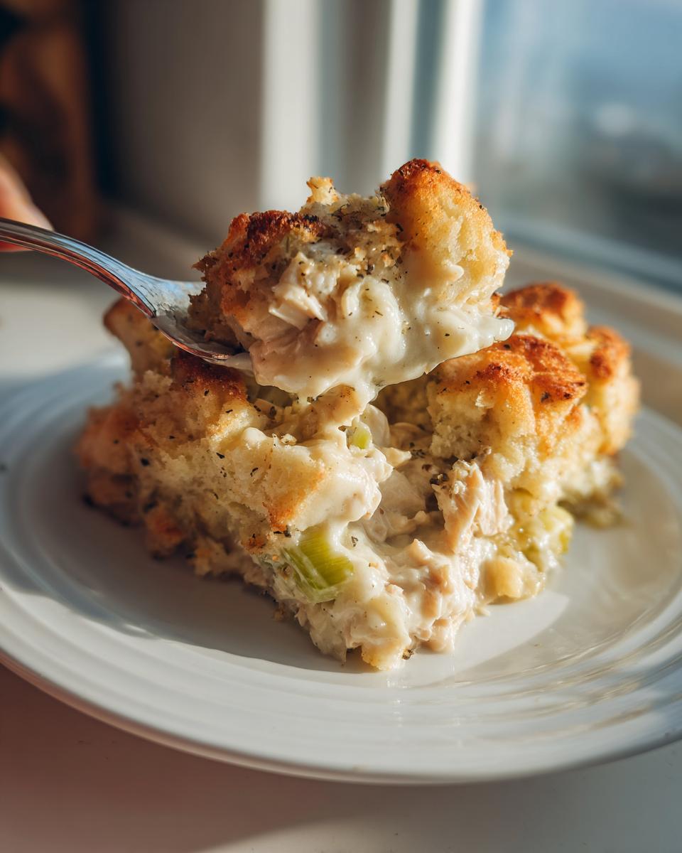 Creamy Chicken and Stuffing Casserole with Vegetables - detail 1