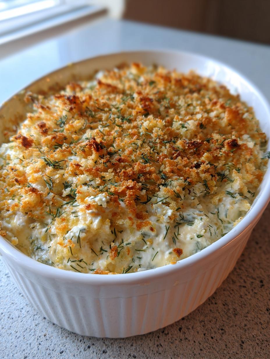 Creamy Dill Pickle Dip With Crunchy Topping - detail 2