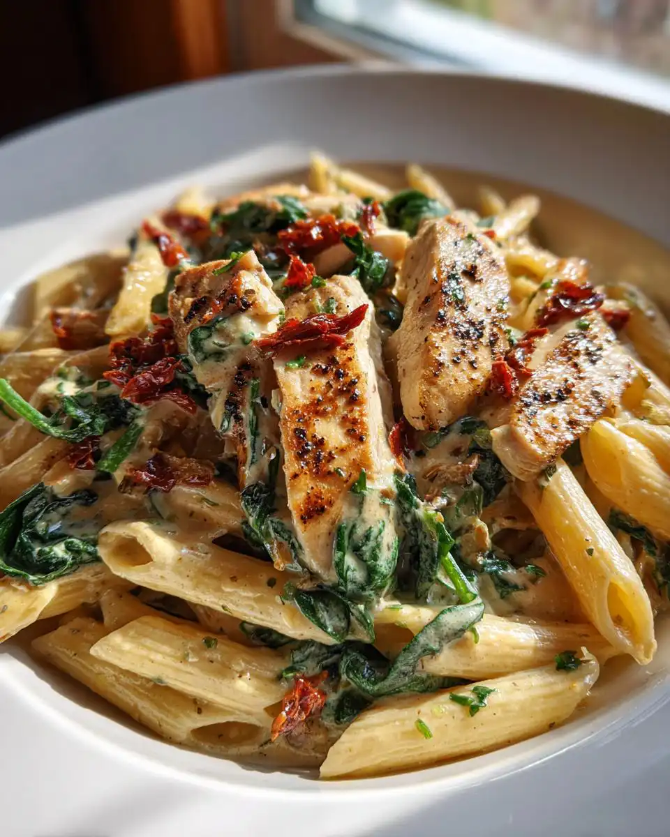 Creamy Tuscan Chicken Pasta - detail 1