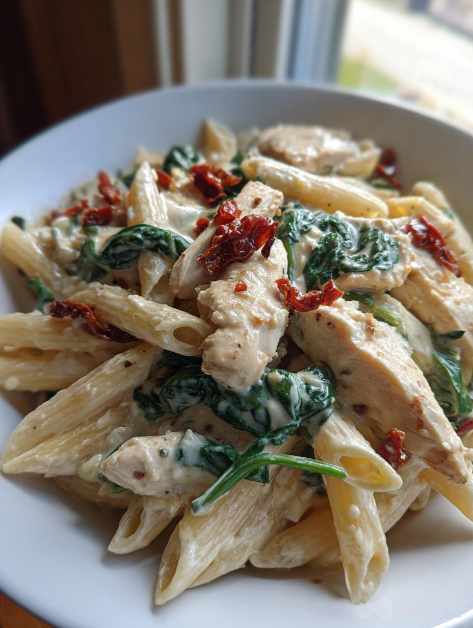 Creamy Tuscan Chicken Pasta - detail 2