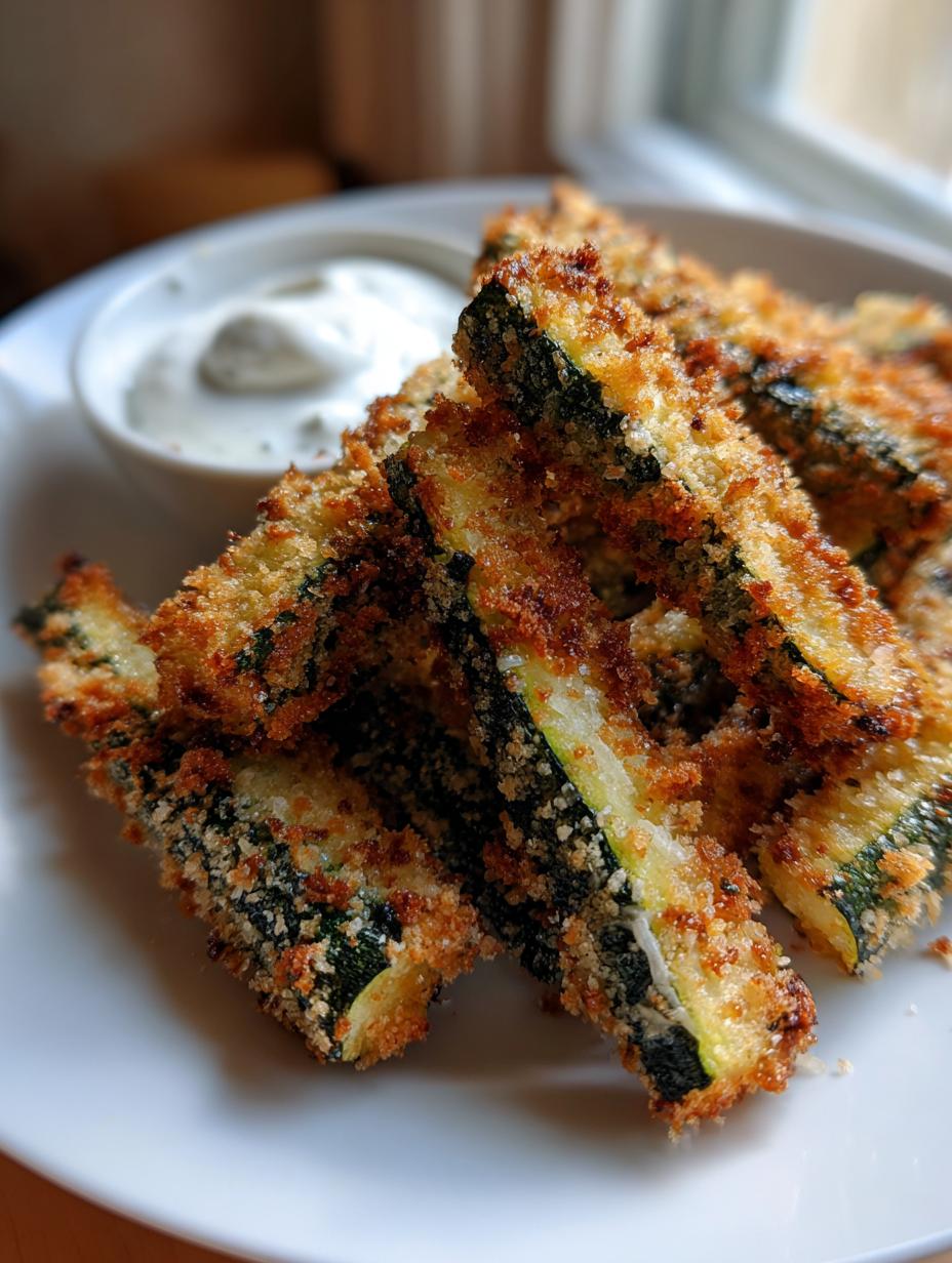 Crispy Baked Zucchini Fries - detail 2