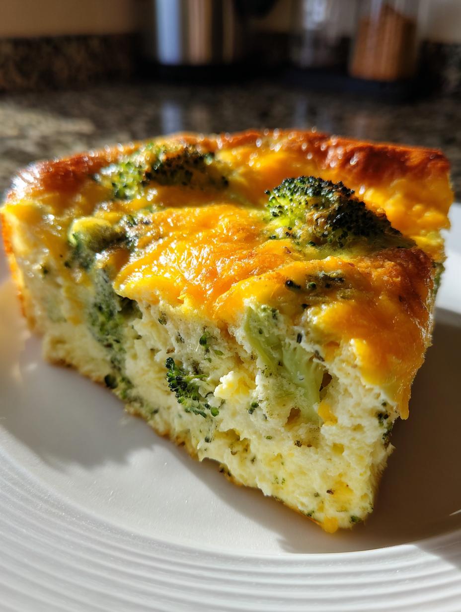 Crustless Broccoli Quiche - detail 2