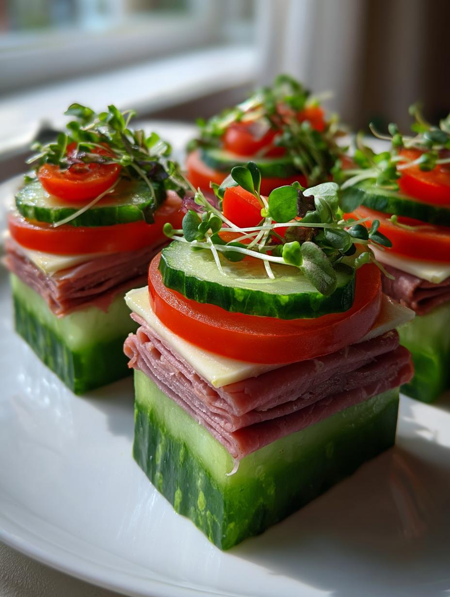 Cucumber Sandwich Bites - detail 2