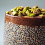 Dubai-Inspired Chocolate Chia Pudding with Pistachio