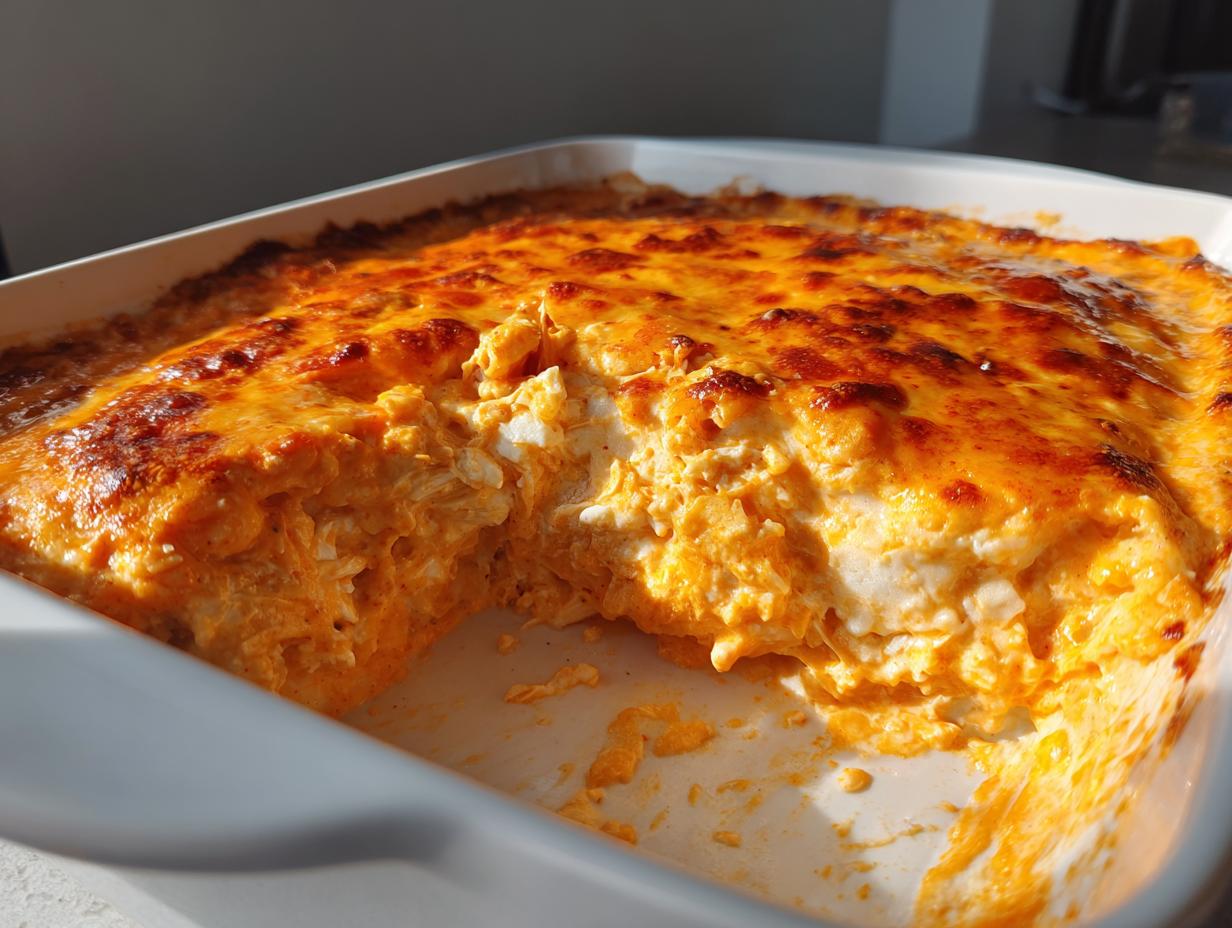 Amazing Easy Baked Buffalo Chicken Dip Recipe