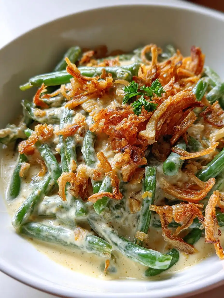 Easy Dairy-Free Green Bean Casserole with Coconut Milk - detail 2