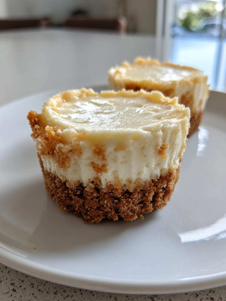 Easy Gluten Free Mini Cheesecakes with Graham Crust - detail 2
