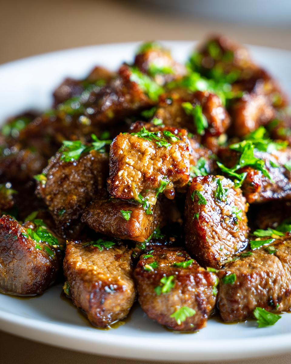 Garlic Butter Steak Bites with Fresh Parsley - detail 1
