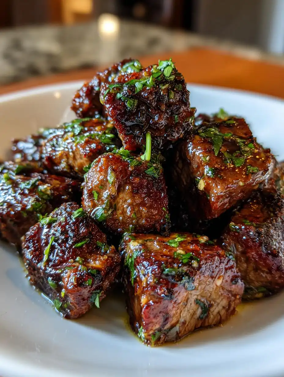Garlic Butter Steak Bites with Fresh Parsley - detail 2