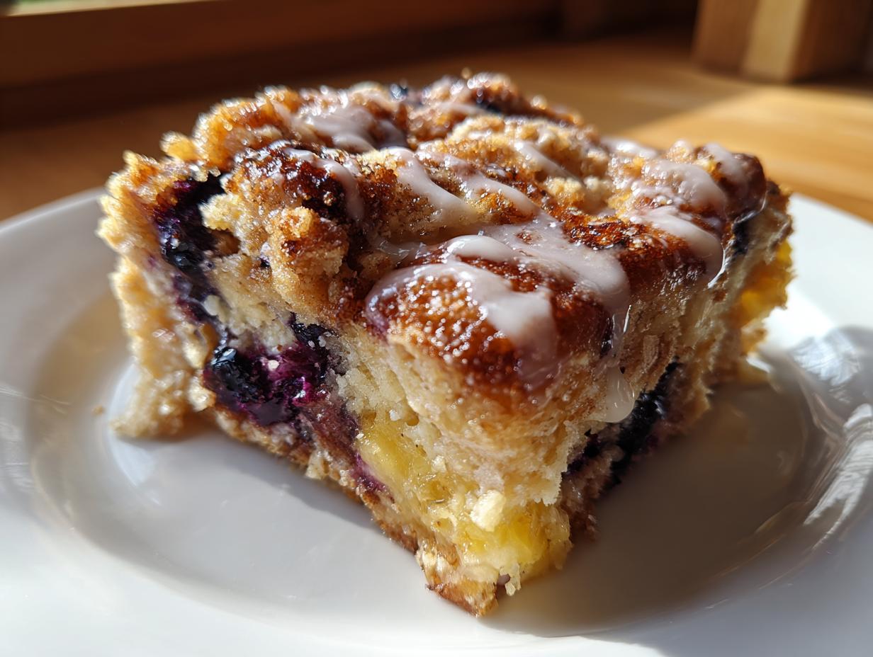 Divine Gluten-Free Blueberry Breakfast Casserole With Lemon
