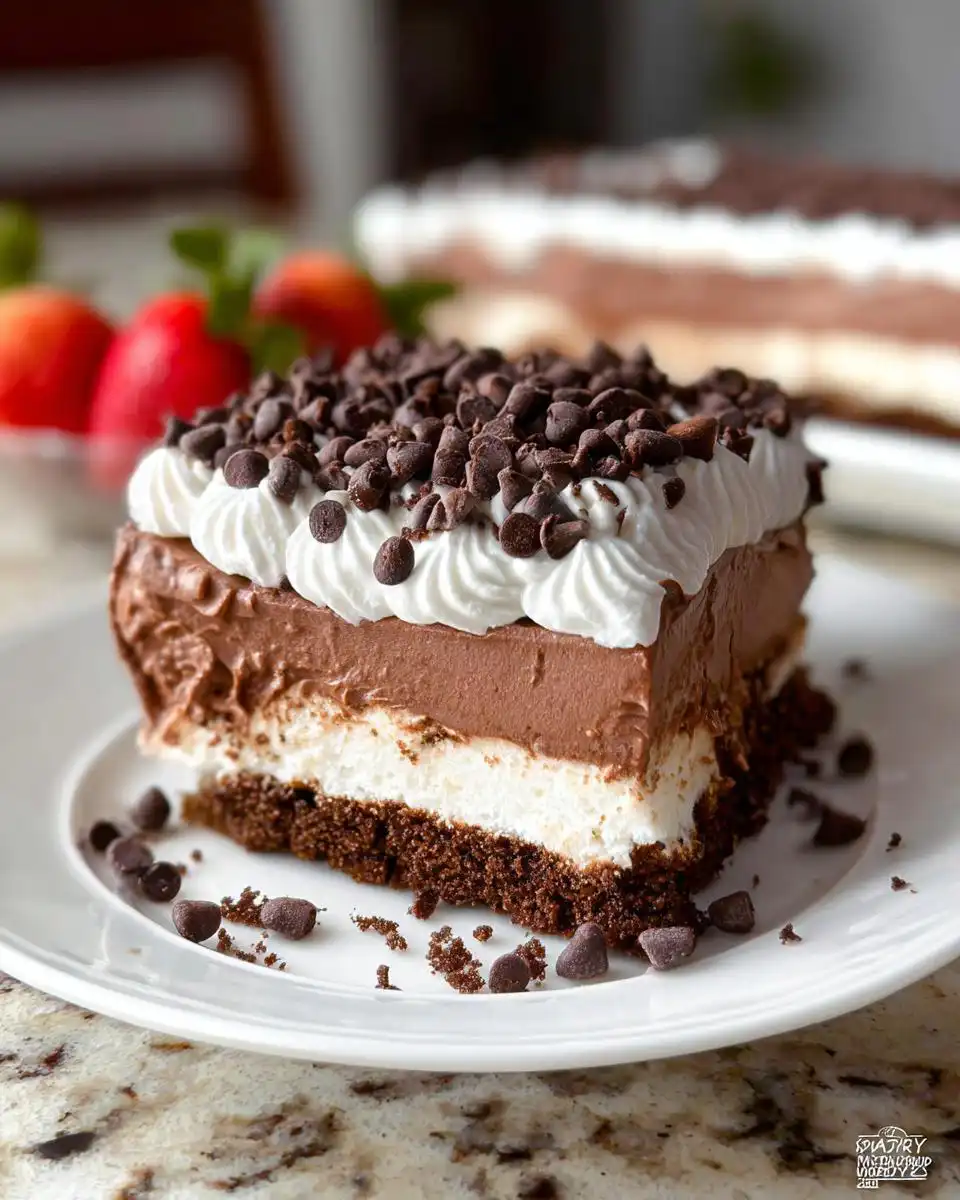Gluten-Free Chocolate Lasagna Easy No-Bake Dessert - detail 1