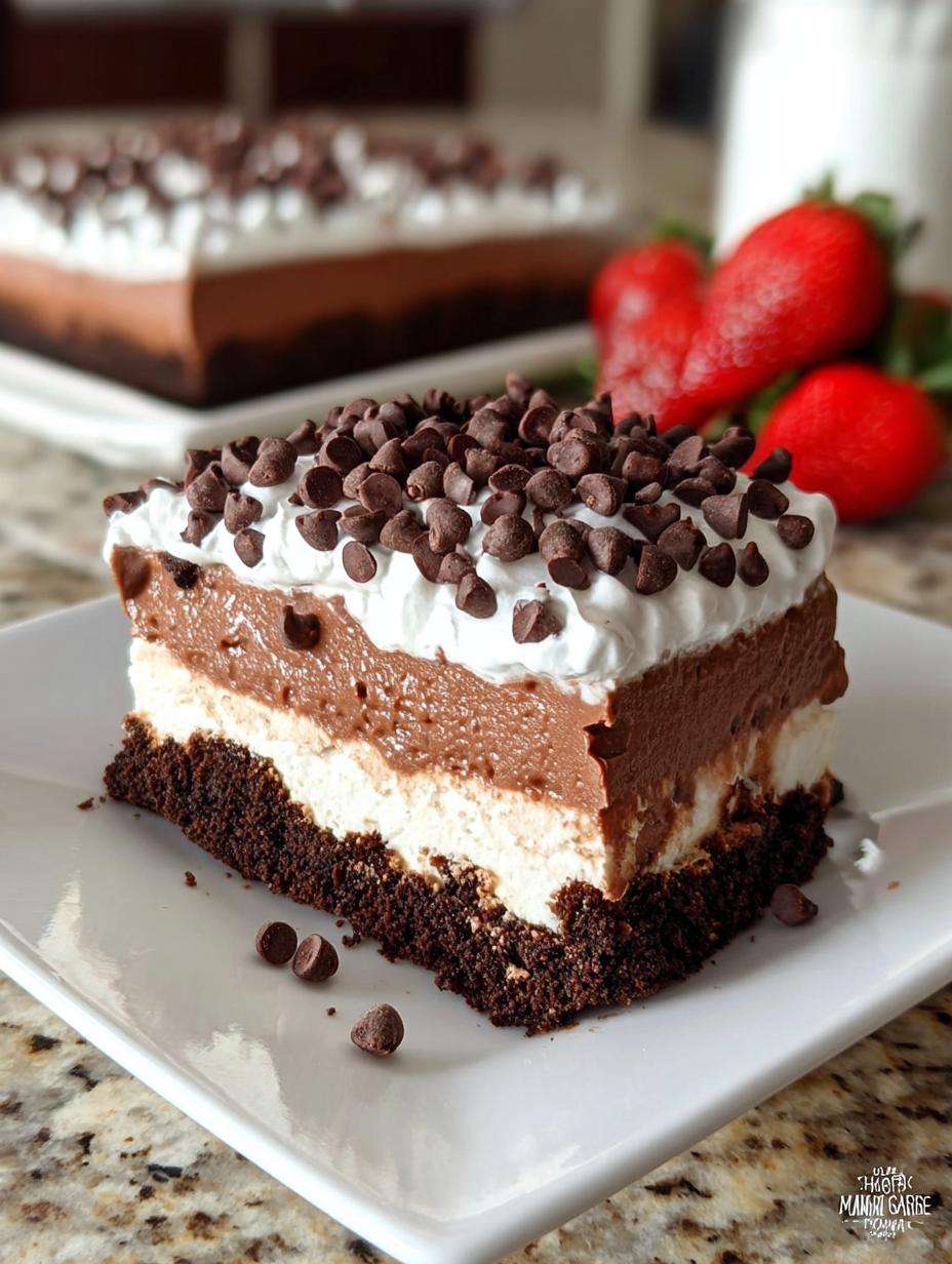 Gluten-Free Chocolate Lasagna Easy No-Bake Dessert - detail 2