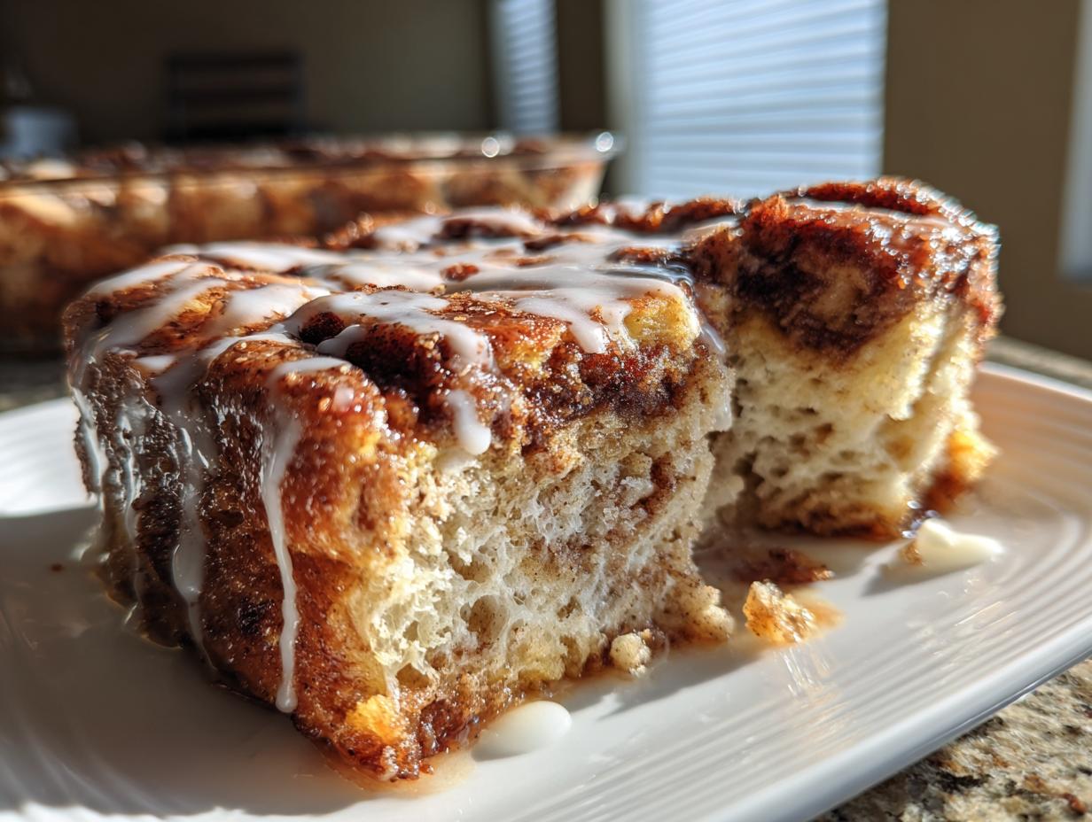 Amazing 55 Min Gluten Free Cinnamon Roll French Toast Casserole