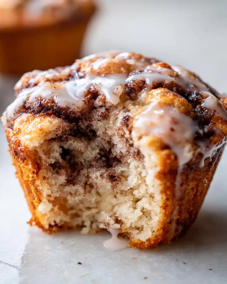 Gluten Free Cinnamon Roll Muffins with Sweet Glaze - detail 1