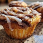 Gluten Free Cinnamon Roll Muffins with Sweet Glaze
