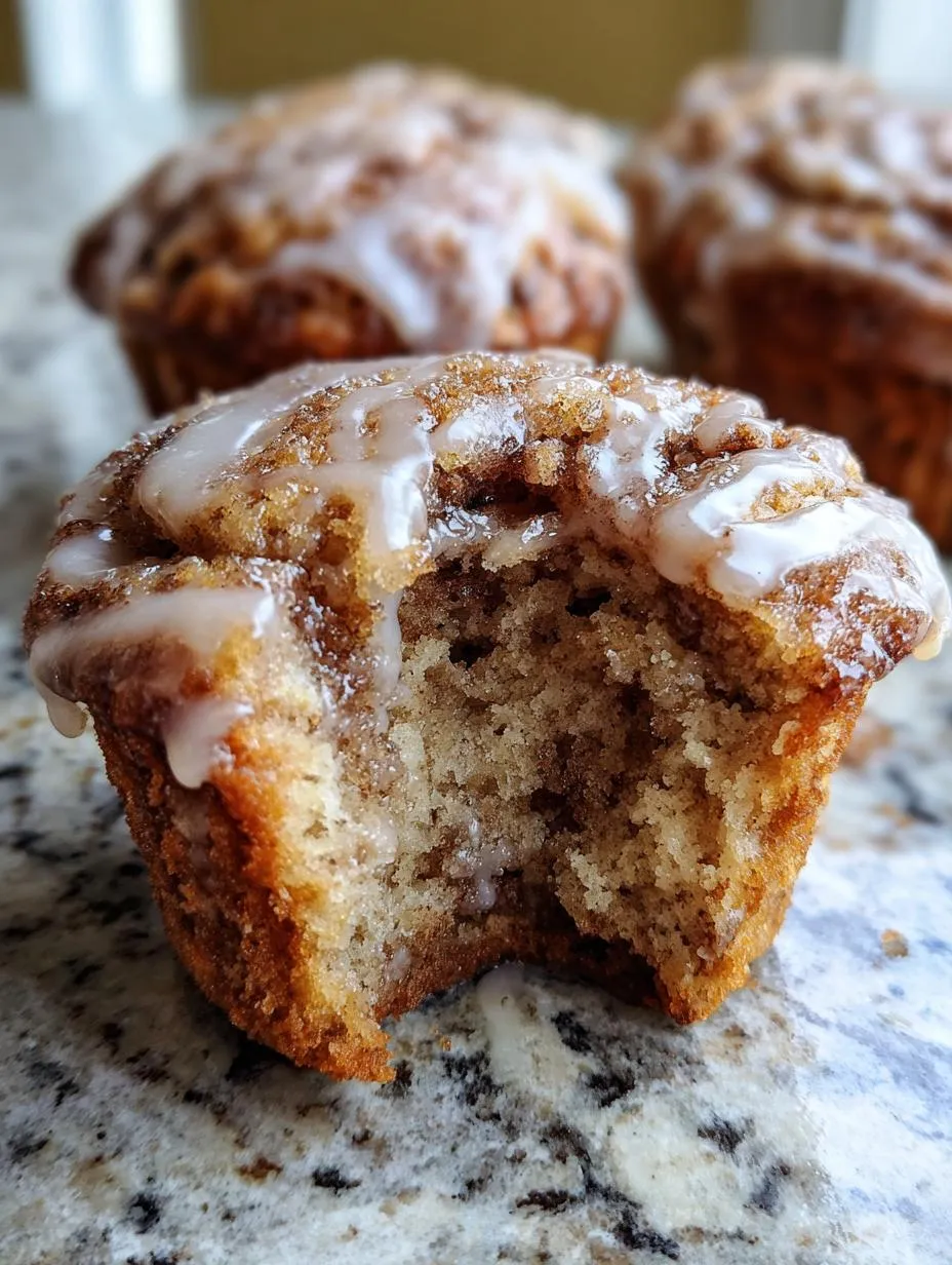Gluten Free Cinnamon Roll Muffins with Sweet Glaze - detail 2