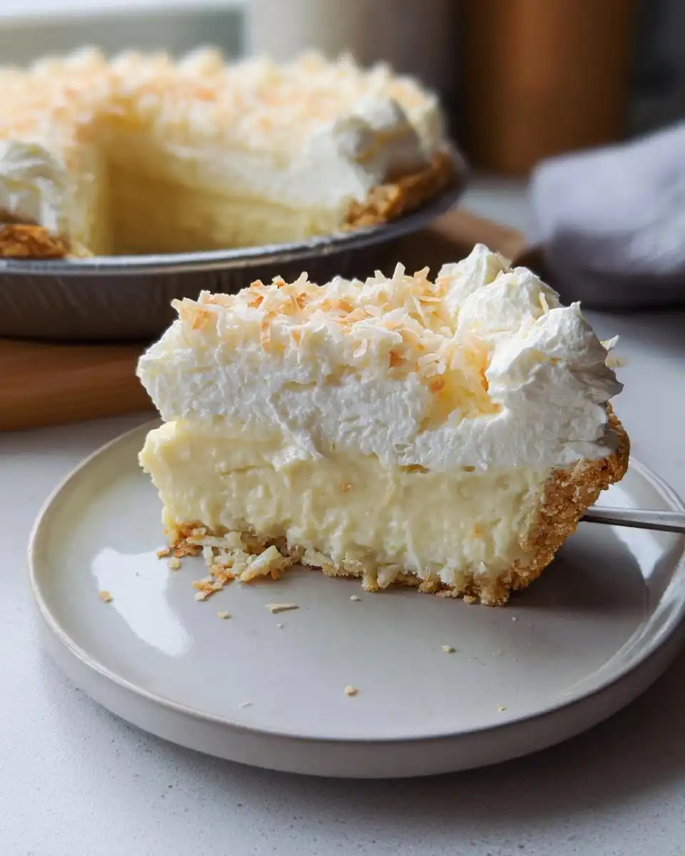Gluten Free Coconut Cream Pie with Creamy Filling - detail 1