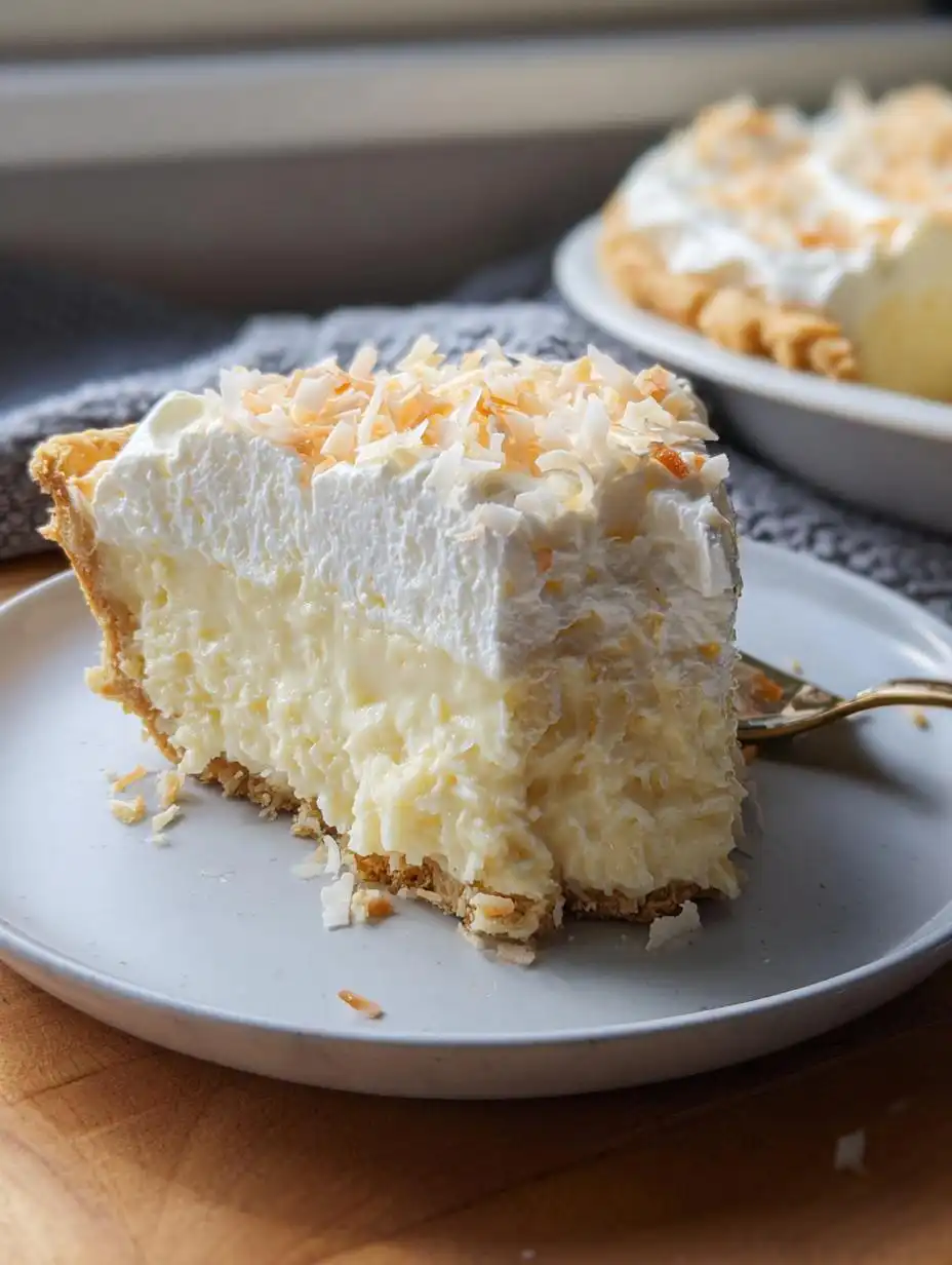 Gluten Free Coconut Cream Pie with Creamy Filling - detail 2