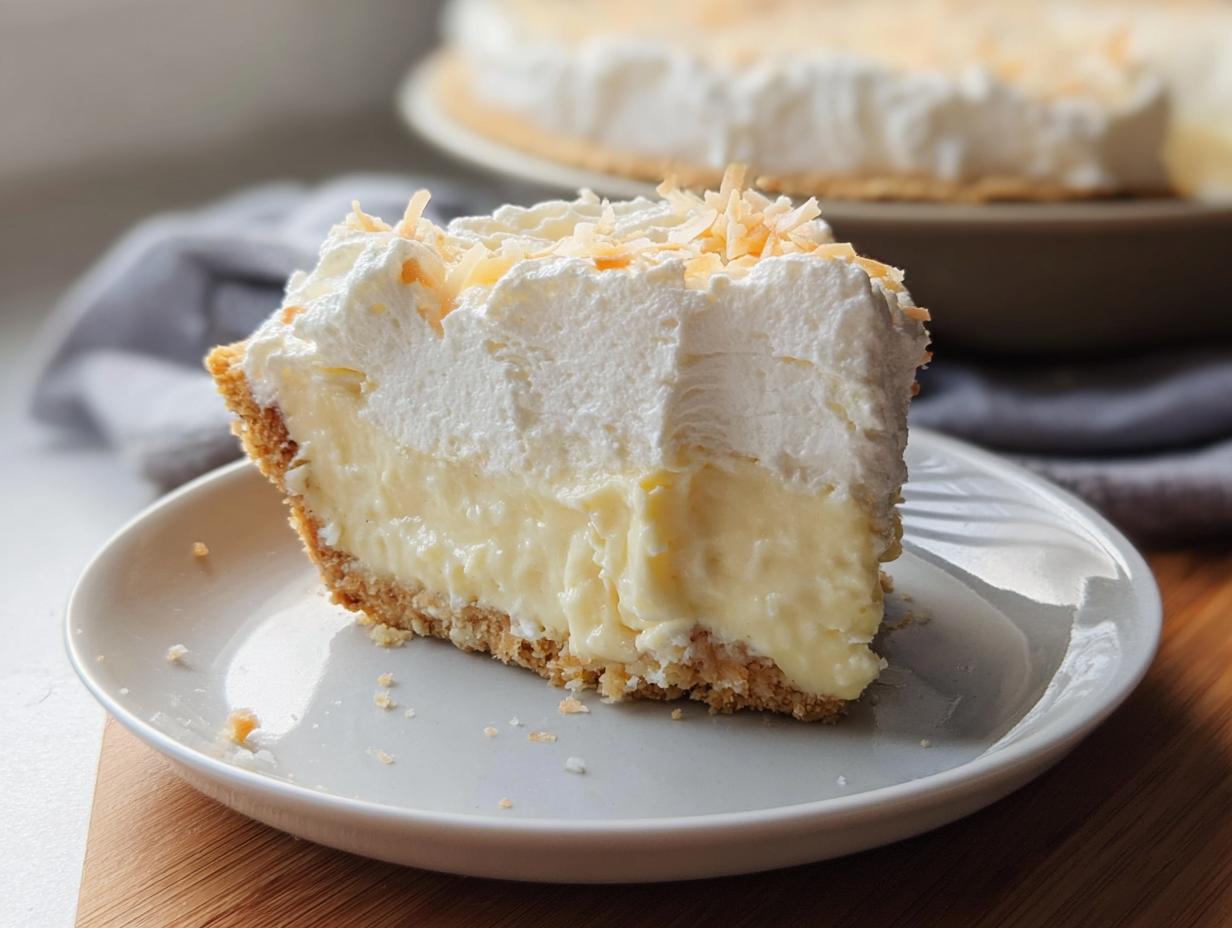 Gluten Free Coconut Cream Pie: 1 Rich Slice