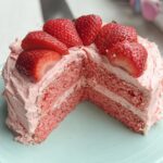 Gluten-Free Strawberry Cake With Fresh Strawberries