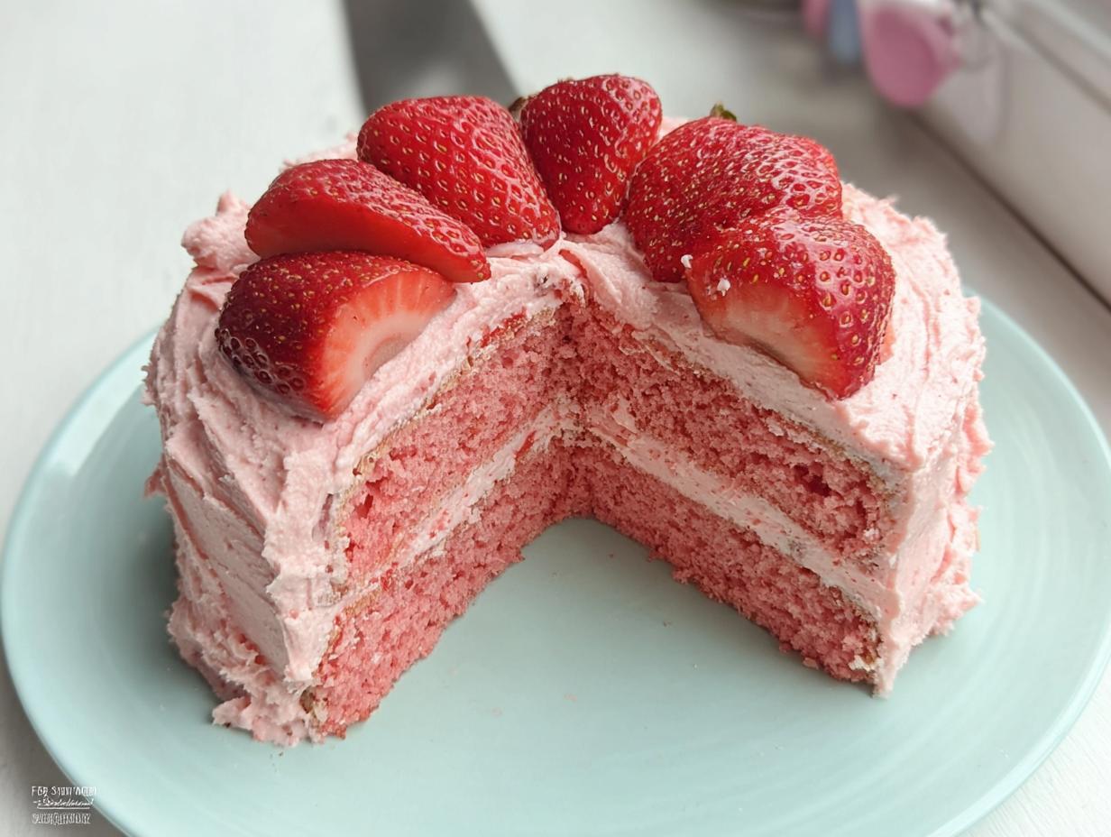 Amazing 1 Gluten-Free Strawberry Cake Success