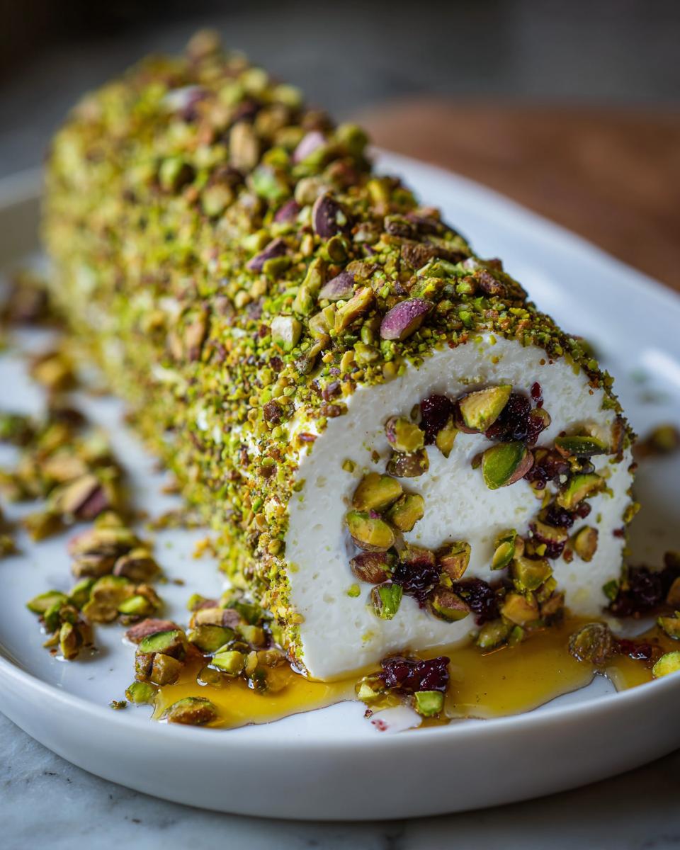 Goat Cheese Appetizer with Honey, Fig, and Pistachios - detail 1