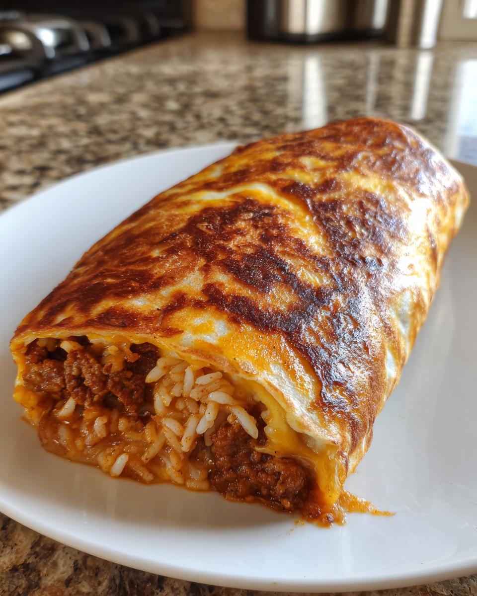 Grilled Cheese Burrito With Crispy Cheese Crust - detail 1