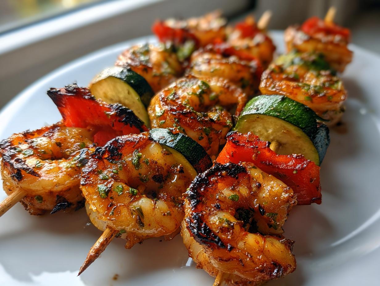 Amazing 10-Minute Grilled Shrimp Kebabs