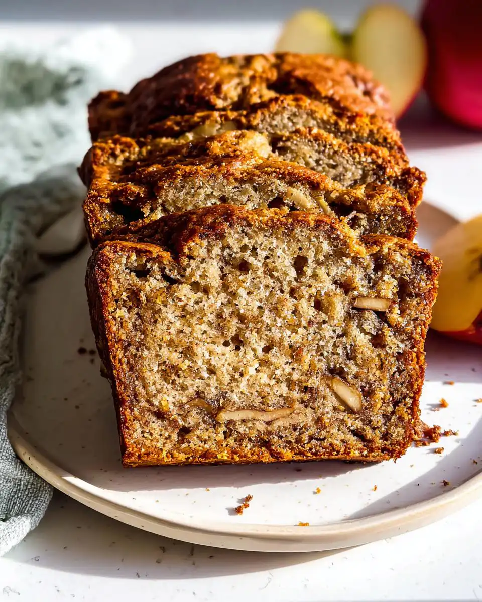 Healthy cinnamon apple bread - detail 1