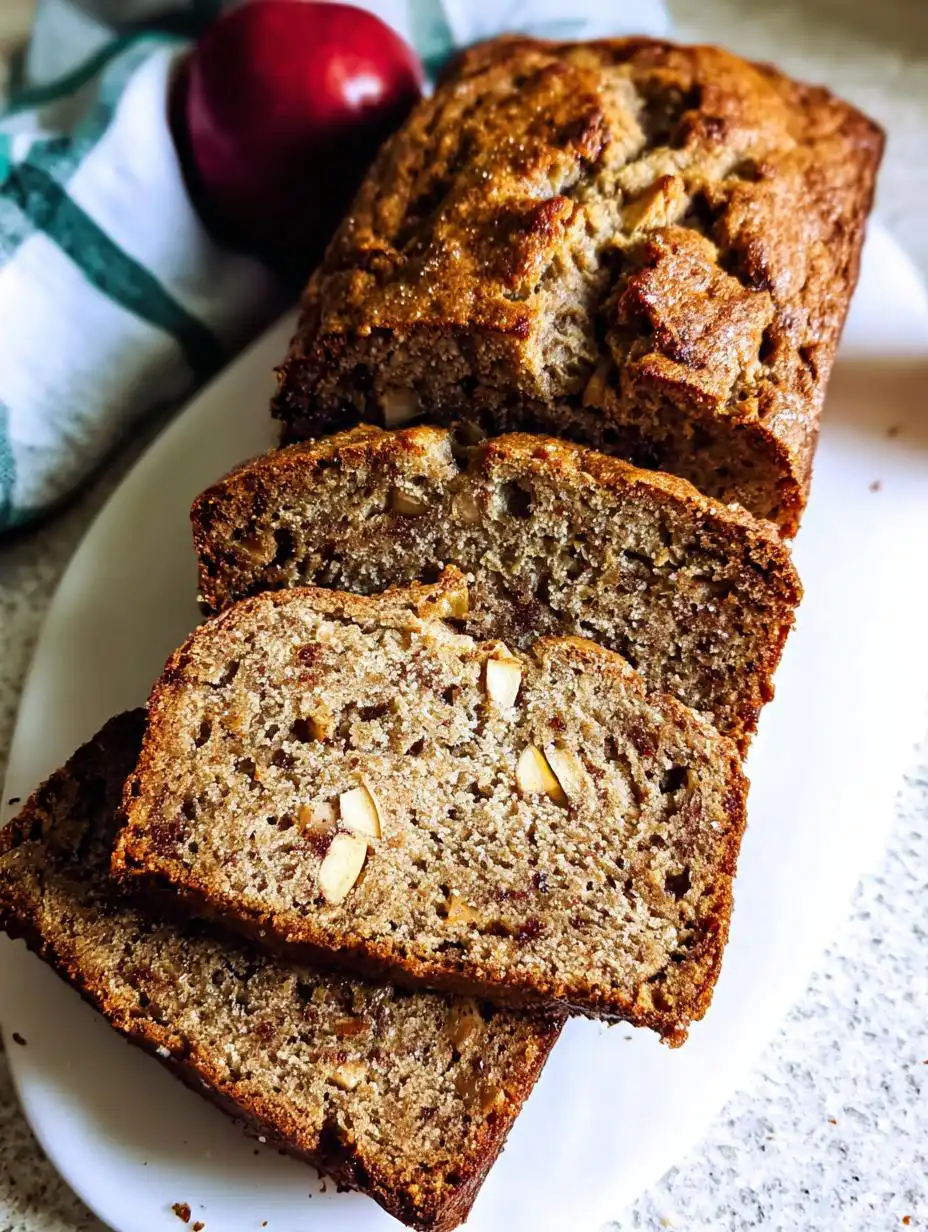 Healthy cinnamon apple bread - detail 2