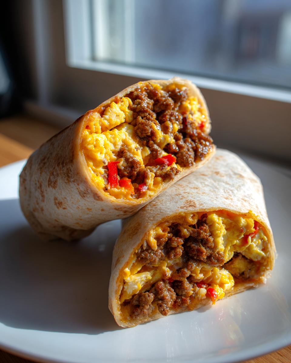 High-Protein Beef Breakfast Burritos - detail 1