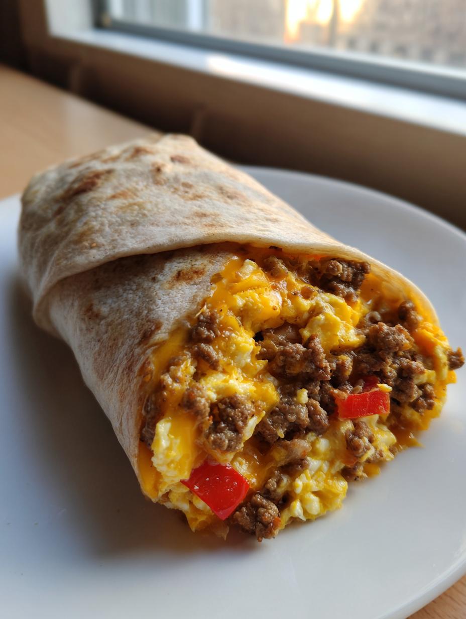 High-Protein Beef Breakfast Burritos - detail 2
