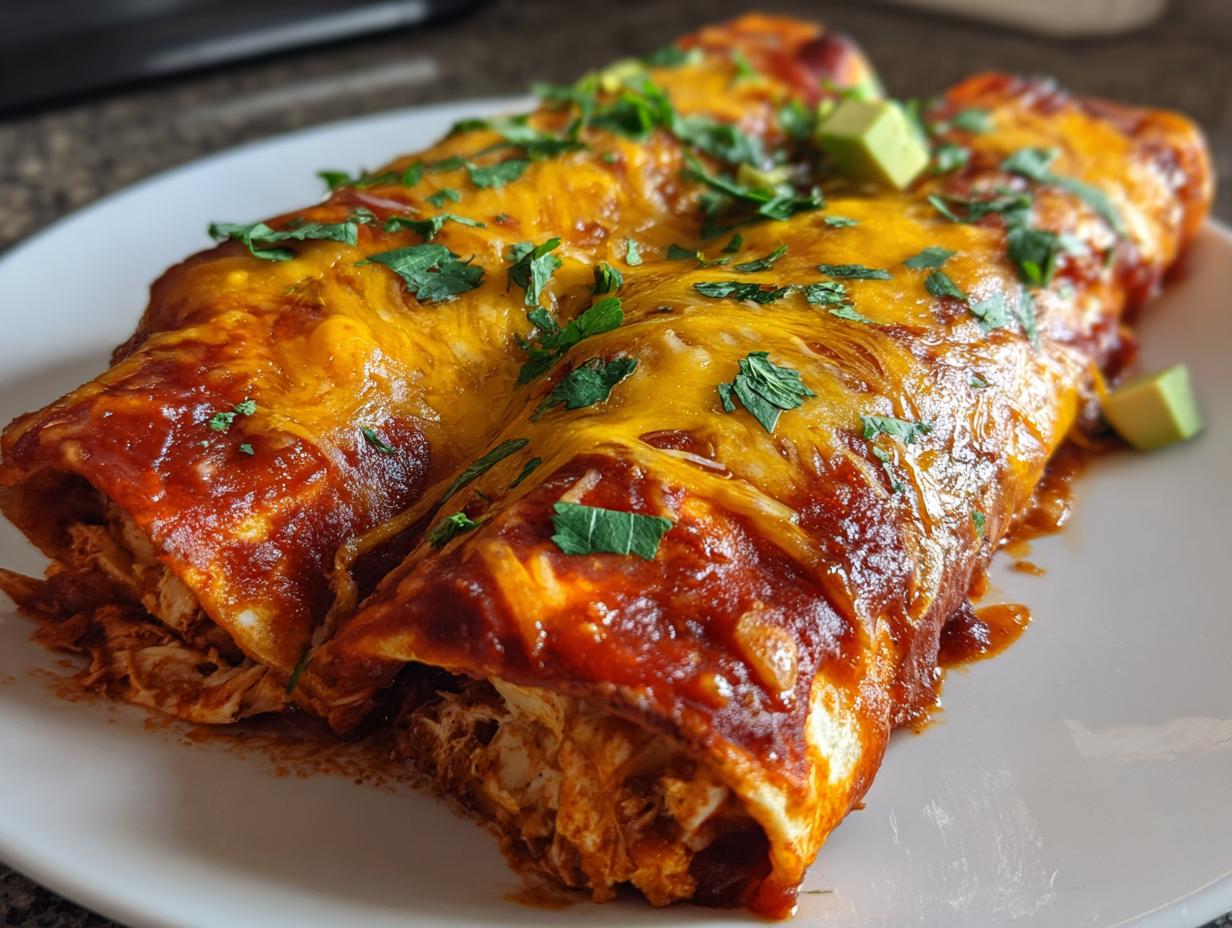 Amazing 38g Protein High-Protein Chicken Enchiladas
