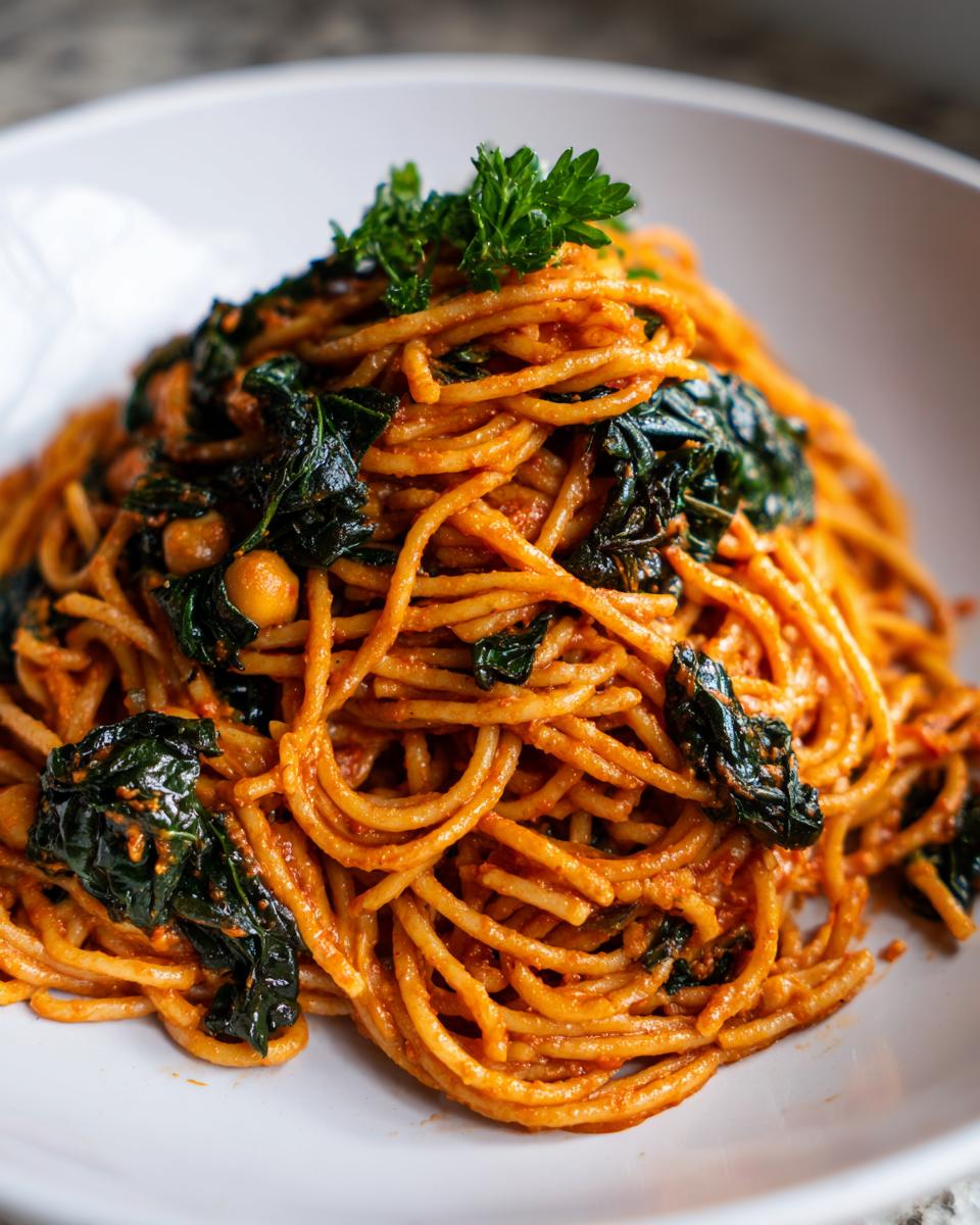 High-Protein Romesco Pasta with Chickpeas - detail 1