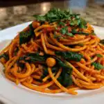 High-Protein Romesco Pasta with Chickpeas